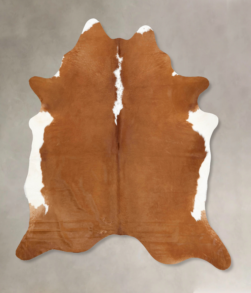 Hereford XX-Large Brazilian Cowhide Rug 8'6"H x 6'10"W #B13511 by Hudson Hides