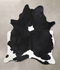 Black and White XX-Large Brazilian Cowhide Rug 8'7