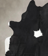 Black and White XX-Large Brazilian Cowhide Rug 8'7"H x 6'5"W #B13518 by Hudson Hides