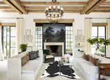 Black and White XX-Large Brazilian Cowhide Rug 8'7"H x 6'5"W #B13518 by Hudson Hides
