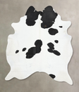 Black and White XX-Large Brazilian Cowhide Rug 8'0"H x 6'7"W #B13519 by Hudson Hides