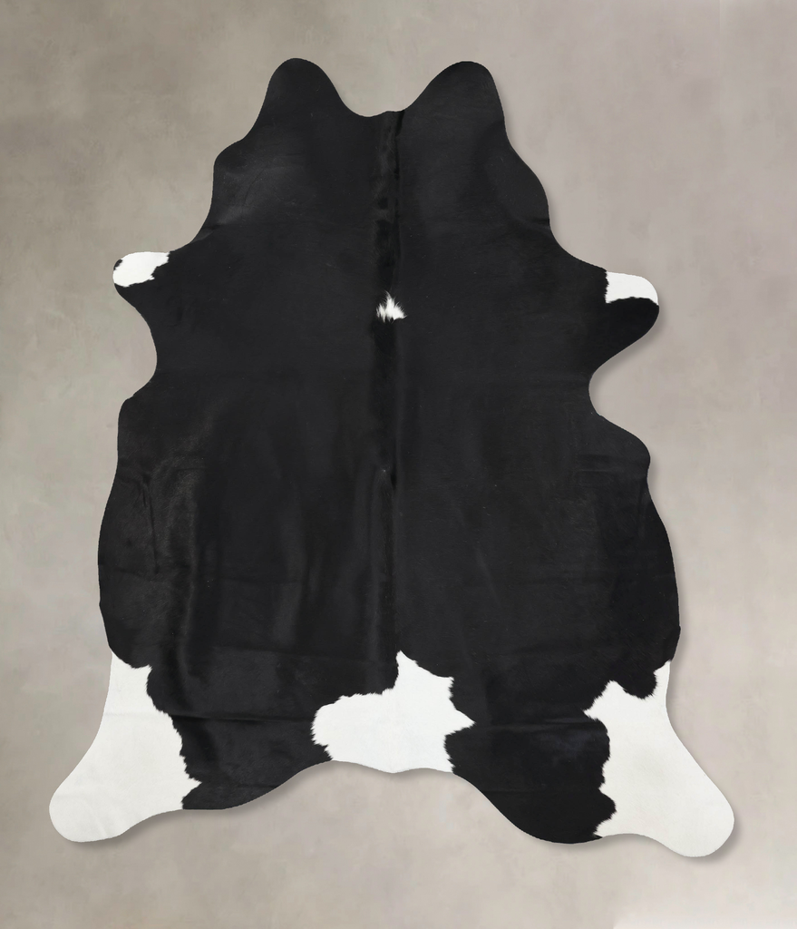 Black and White XX-Large Brazilian Cowhide Rug 8'2"H x 6'4"W #B13520 by Hudson Hides