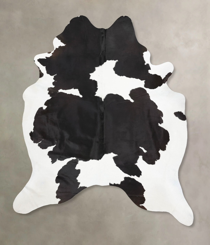 Black and White XX-Large Brazilian Cowhide Rug 8'10"H x 6'11"W #B13522 by Hudson Hides
