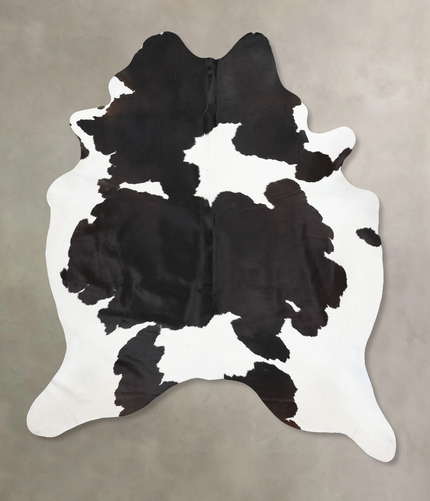 Black and White XX-Large Brazilian Cowhide Rug 8'10"H x 6'11"W #B13522 by Hudson Hides
