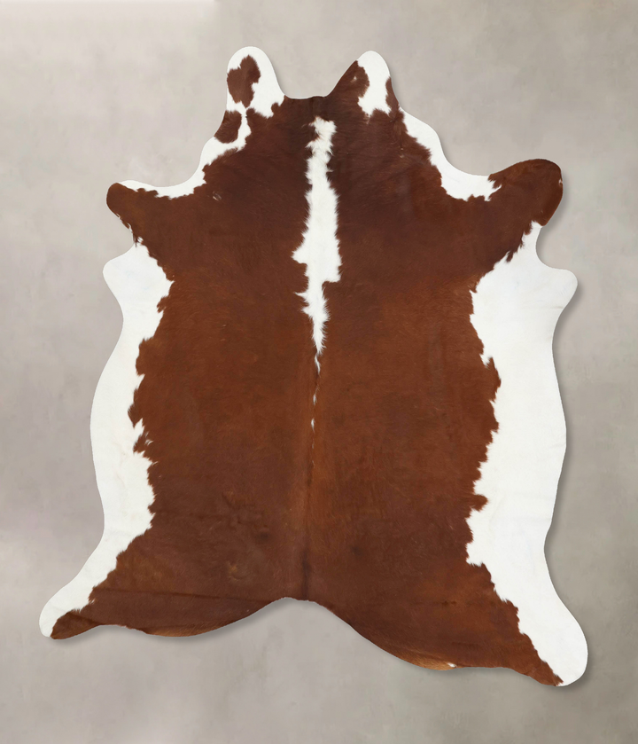 Hereford XX-Large Brazilian Cowhide Rug 8'2"H x 6'9"W #B13524 by Hudson Hides