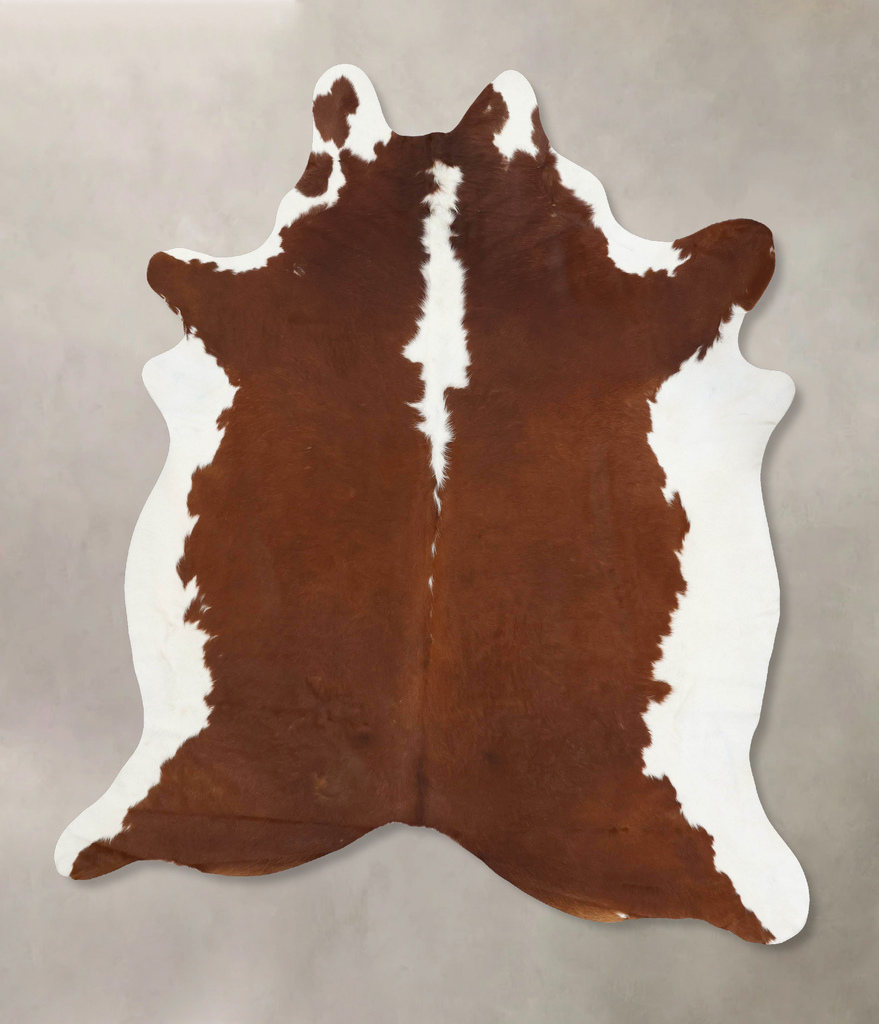 Hereford XX-Large Brazilian Cowhide Rug 8'2"H x 6'9"W #B13524 by Hudson Hides