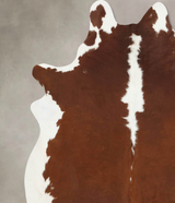 Hereford XX-Large Brazilian Cowhide Rug 8'2"H x 6'9"W #B13524 by Hudson Hides