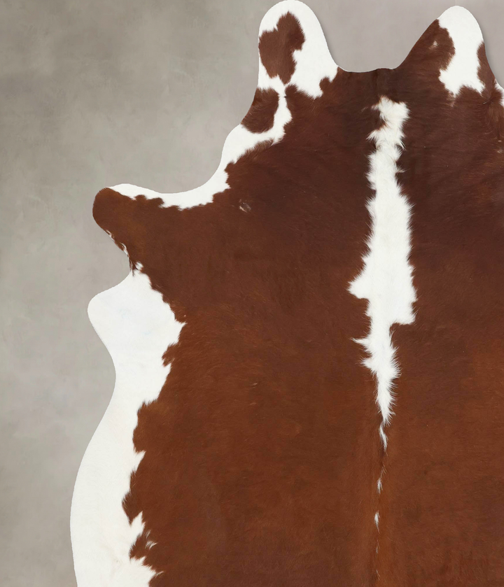 Hereford XX-Large Brazilian Cowhide Rug 8'2"H x 6'9"W #B13524 by Hudson Hides