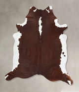 Hereford XX-Large Brazilian Cowhide Rug 8'4"H x 7'6"W #B13525 by Hudson Hides