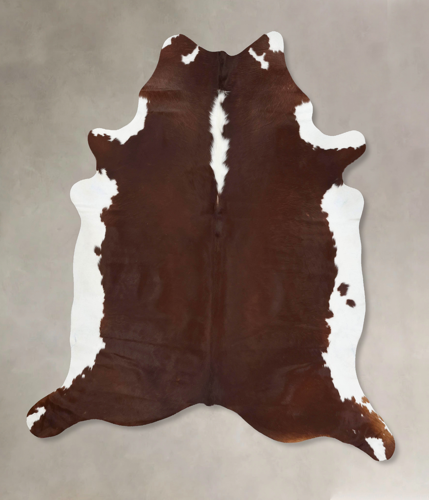 Hereford XX-Large Brazilian Cowhide Rug 8'4"H x 7'6"W #B13525 by Hudson Hides