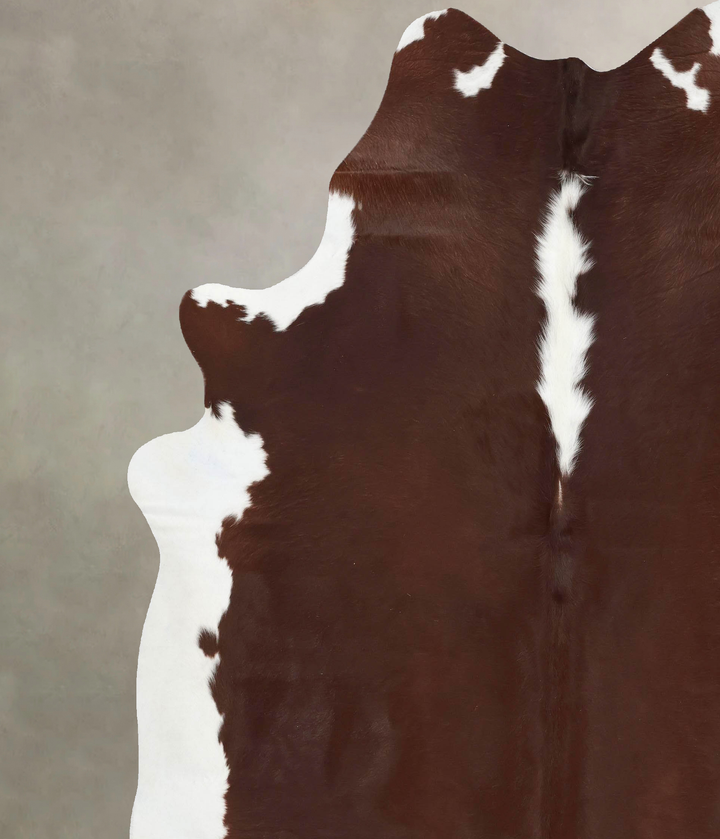 Hereford XX-Large Brazilian Cowhide Rug 8'4"H x 7'6"W #B13525 by Hudson Hides