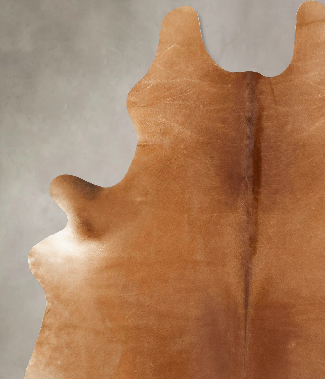 Solid Brown XX-Large Brazilian Cowhide Rug 8'9"H x 6'6"W #B13528 by Hu