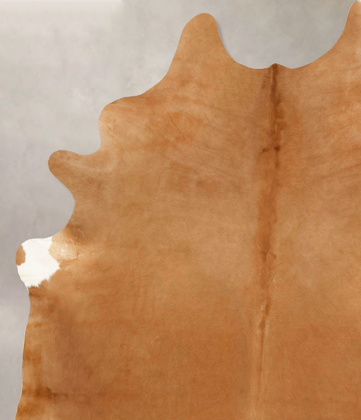 Solid Brown XX-Large Brazilian Cowhide Rug 8'8"H x 6'7"W #B13532 by Hudson Hides