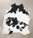 Black and White XX-Large Brazilian Cowhide Rug 8'3"H x 6'5"W #B13534 by Hudson Hides