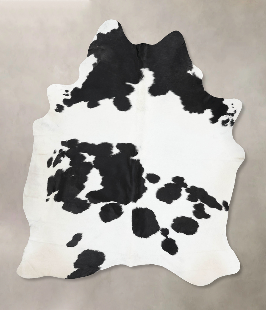 Black and White XX-Large Brazilian Cowhide Rug 8'3"H x 6'5"W #B13534 by Hudson Hides