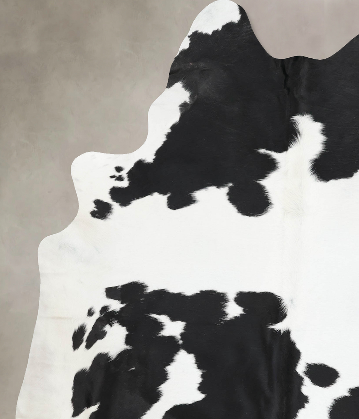 Black and White XX-Large Brazilian Cowhide Rug 8'3"H x 6'5"W #B13534 by Hudson Hides