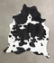 Black and White XX-Large Brazilian Cowhide Rug 7'9