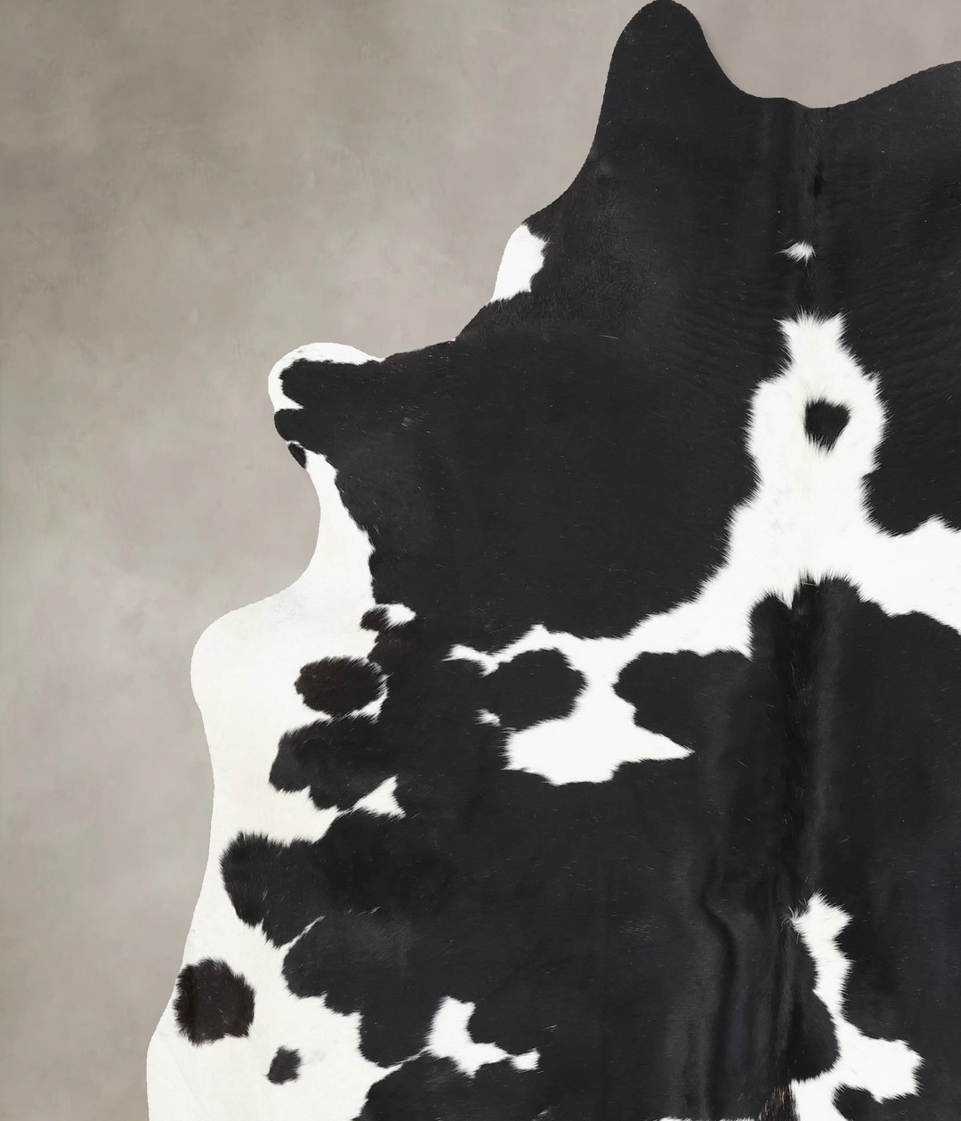 Black and White XX-Large Brazilian Cowhide Rug 7'9"H x 6'6"W #B13535 b