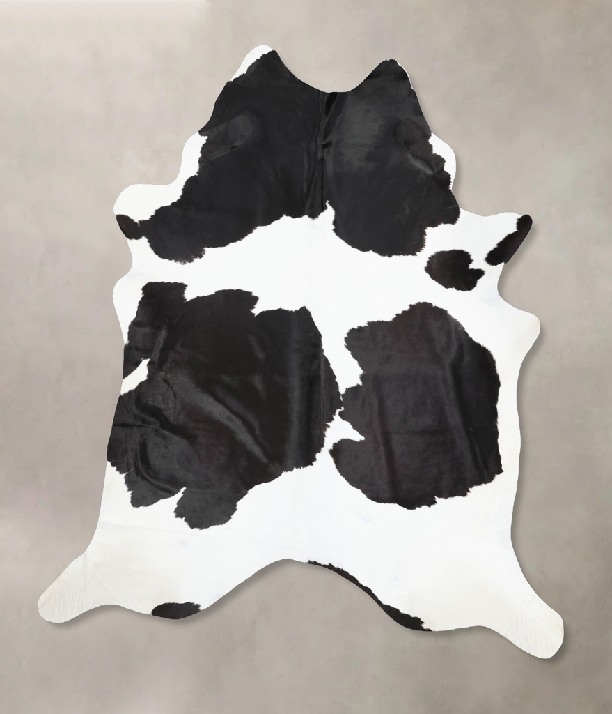 Black and White XX-Large Brazilian Cowhide Rug 9'5"H x 7'3"W #B13536 by Hudson Hides