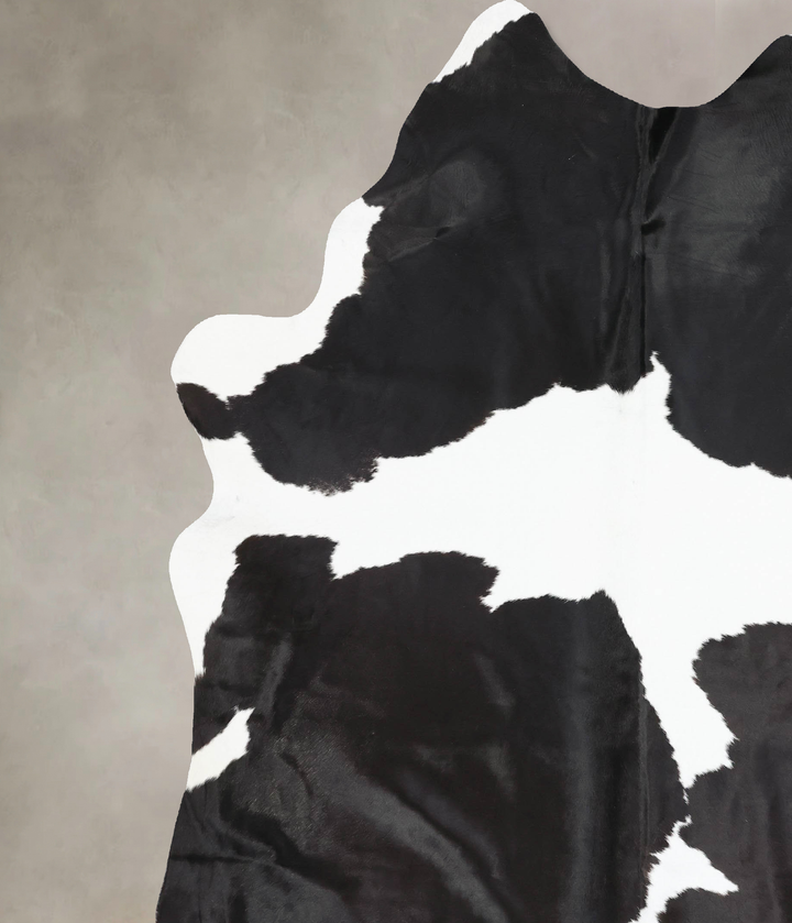 Black and White XX-Large Brazilian Cowhide Rug 9'5"H x 7'3"W #B13536 by Hudson Hides