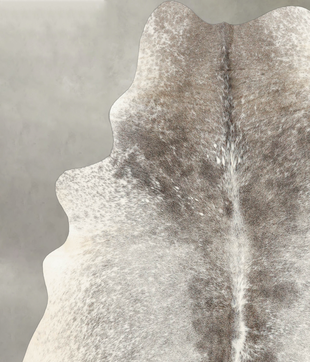 Medium Grey Large Brazilian Cowhide Rug 6'5"H x 5'11"W #B1355 by Hudso