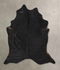 Solid Black X-Large Brazilian Cowhide Rug 7'5