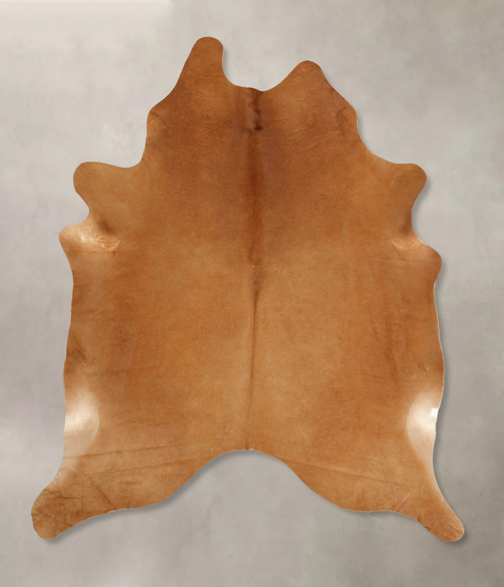 Solid Brown XX-Large Brazilian Cowhide Rug 8'4"H x 6'8"W #B13554 by Hudson Hides