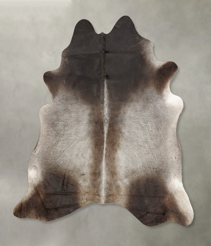 Dark Grey X-Large Brazilian Cowhide Rug 6'8"H x 6'5"W #B1356 by Hudson Hides