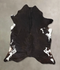 Chocolate and White X-Large Brazilian Cowhide Rug 7'0