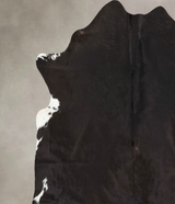 Chocolate and White X-Large Brazilian Cowhide Rug 7'0"H x 7'0"W #B13563 by Hudson Hides