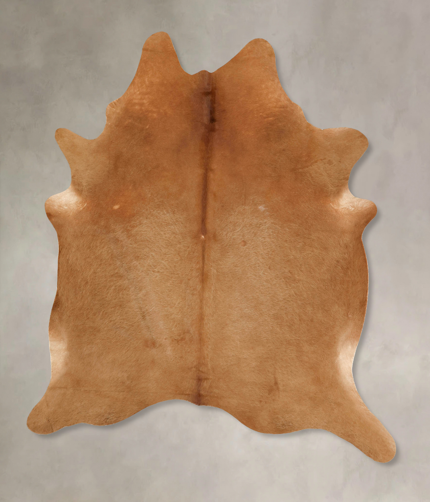 Solid Brown XX-Large Brazilian Cowhide Rug 8'4"H x 7'0"W #B13578 by Hudson Hides