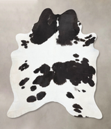 Black and White XX-Large Brazilian Cowhide Rug 8'4"H x 6'7"W #B13583 by Hudson Hides