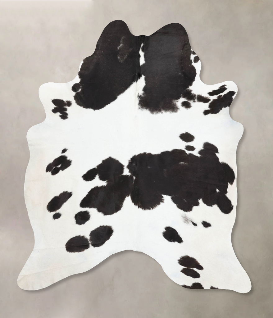 Black and White XX-Large Brazilian Cowhide Rug 8'4"H x 6'7"W #B13583 by Hudson Hides