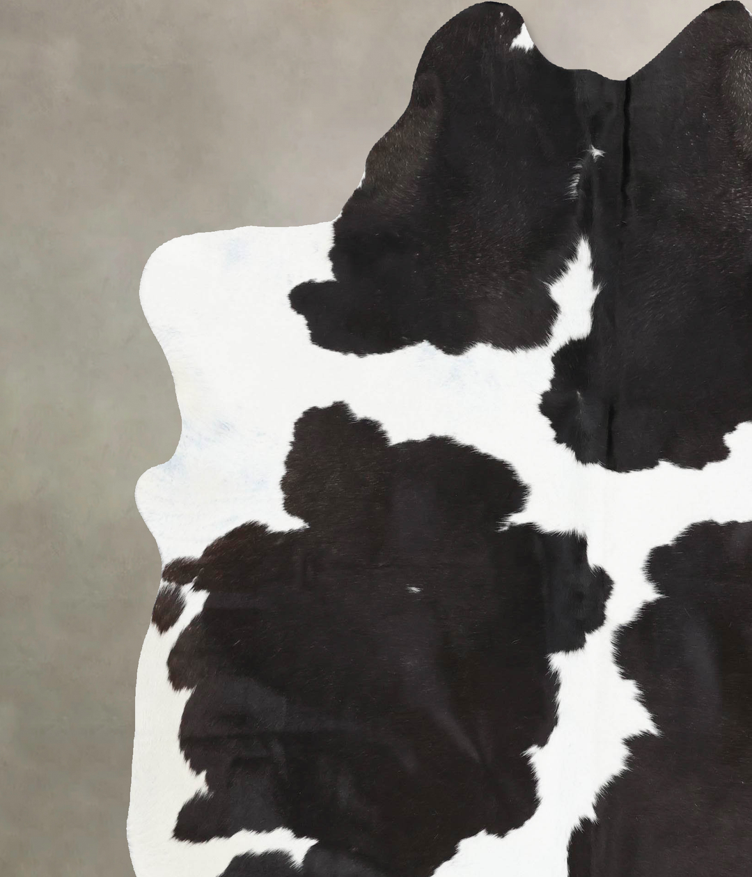 Black and White X-Large Brazilian Cowhide Rug 7'9"H x 6'5"W #B13584 by