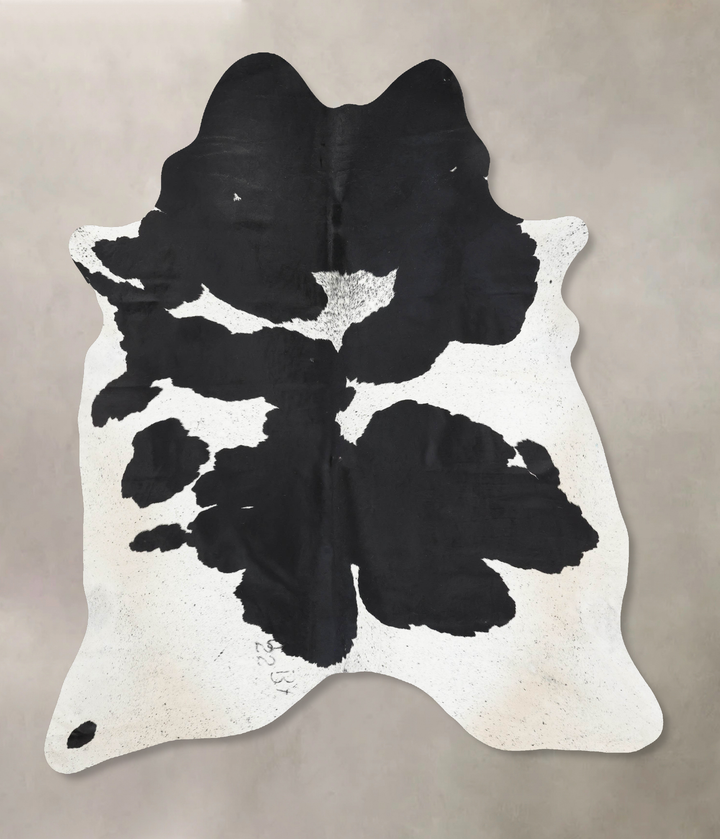 Black and White XX-Large Brazilian Cowhide Rug 8'5"H x 6'8"W #B13587 by Hudson Hides
