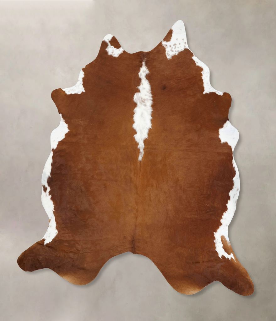 Hereford XX-Large Brazilian Cowhide Rug 8'7"H x 7'4"W #B13588 by Hudson Hides