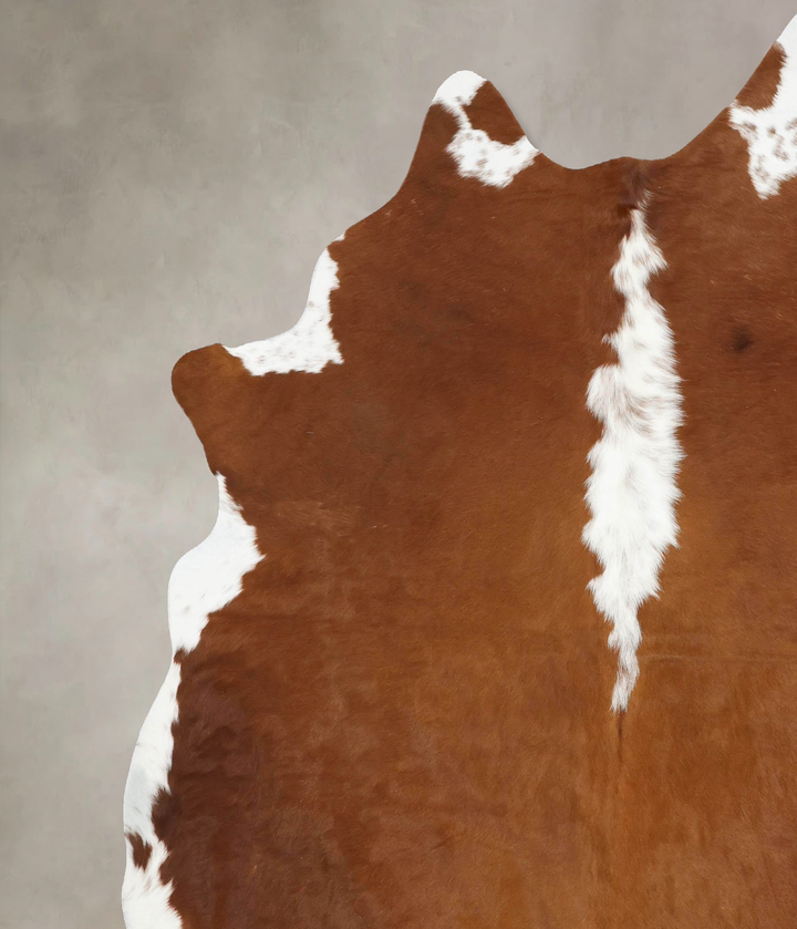 Hereford XX-Large Brazilian Cowhide Rug 8'7"H x 7'4"W #B13588 by Hudson Hides
