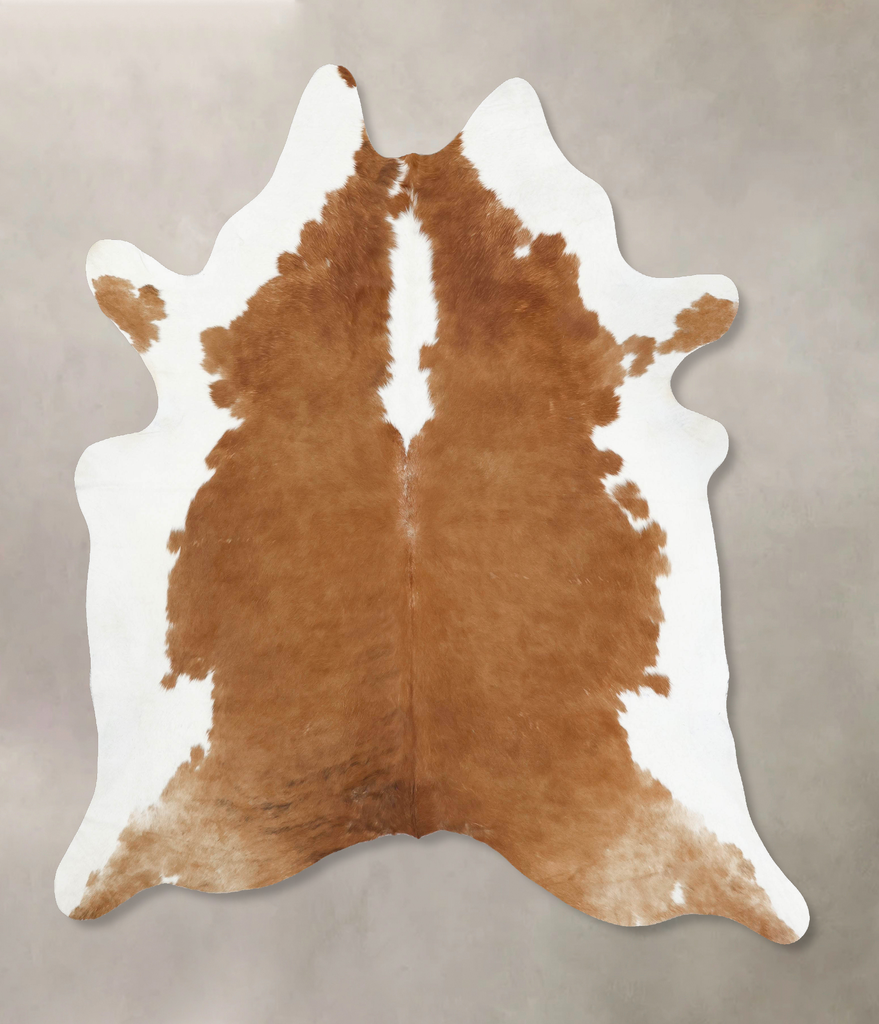 Hereford XX-Large Brazilian Cowhide Rug 8'3"H x 6'11"W #B13589 by Hudson Hides