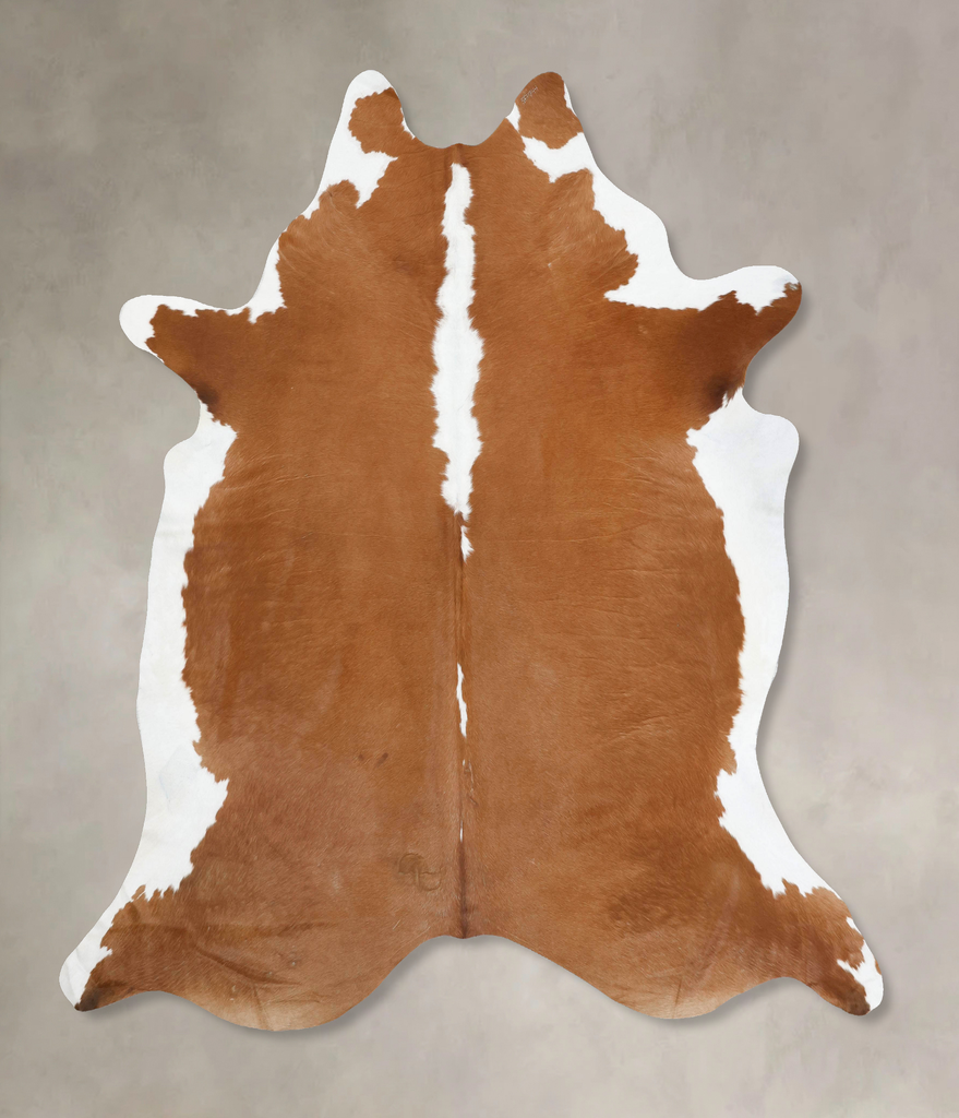 Hereford XX-Large Brazilian Cowhide Rug 8'6"H x 7'11"W #B13591 by Hudson Hides