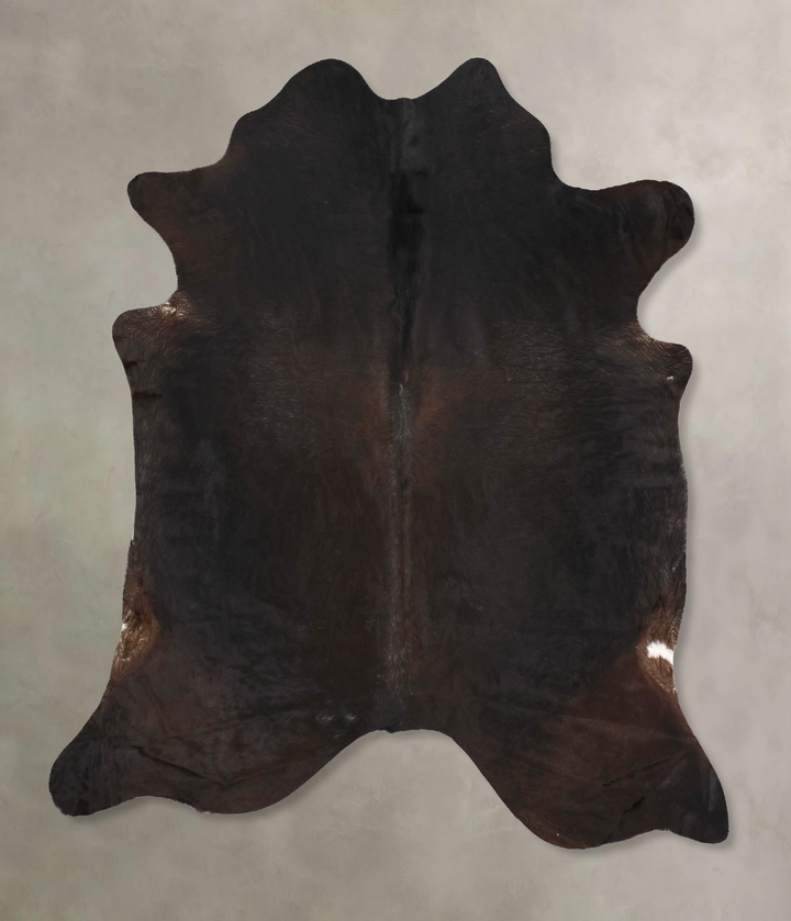 Chocolate X-Large Brazilian Cowhide Rug 7'5"H x 6'8"W #B13593 by Hudson Hides