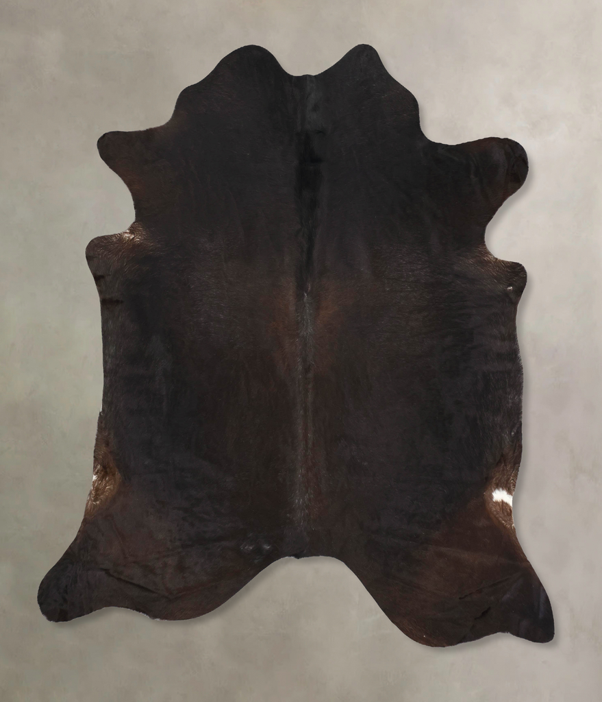 Chocolate X-Large Brazilian Cowhide Rug 7'5"H x 6'8"W #B13593 by Hudson Hides
