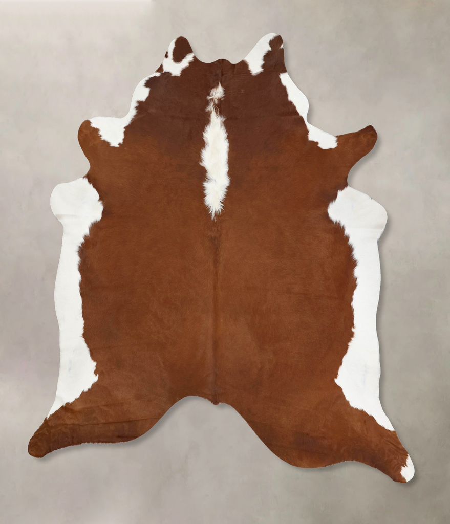 Hereford XX-Large Brazilian Cowhide Rug 8'9"H x 7'9"W #B13598 by Hudson Hides