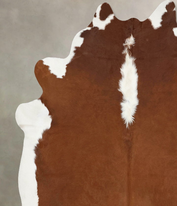 Hereford XX-Large Brazilian Cowhide Rug 8'9"H x 7'9"W #B13598 by Hudson Hides