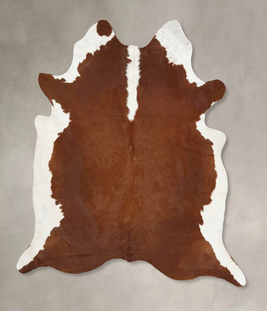 Hereford XX-Large Brazilian Cowhide Rug 8'5"H x 7'6"W #B13599 by Hudson Hides