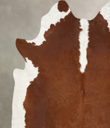 Hereford XX-Large Brazilian Cowhide Rug 8'5"H x 7'6"W #B13599 by Hudson Hides