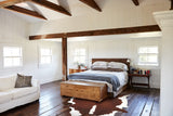 Hereford XX-Large Brazilian Cowhide Rug 8'5"H x 7'6"W #B13599 by Hudson Hides
