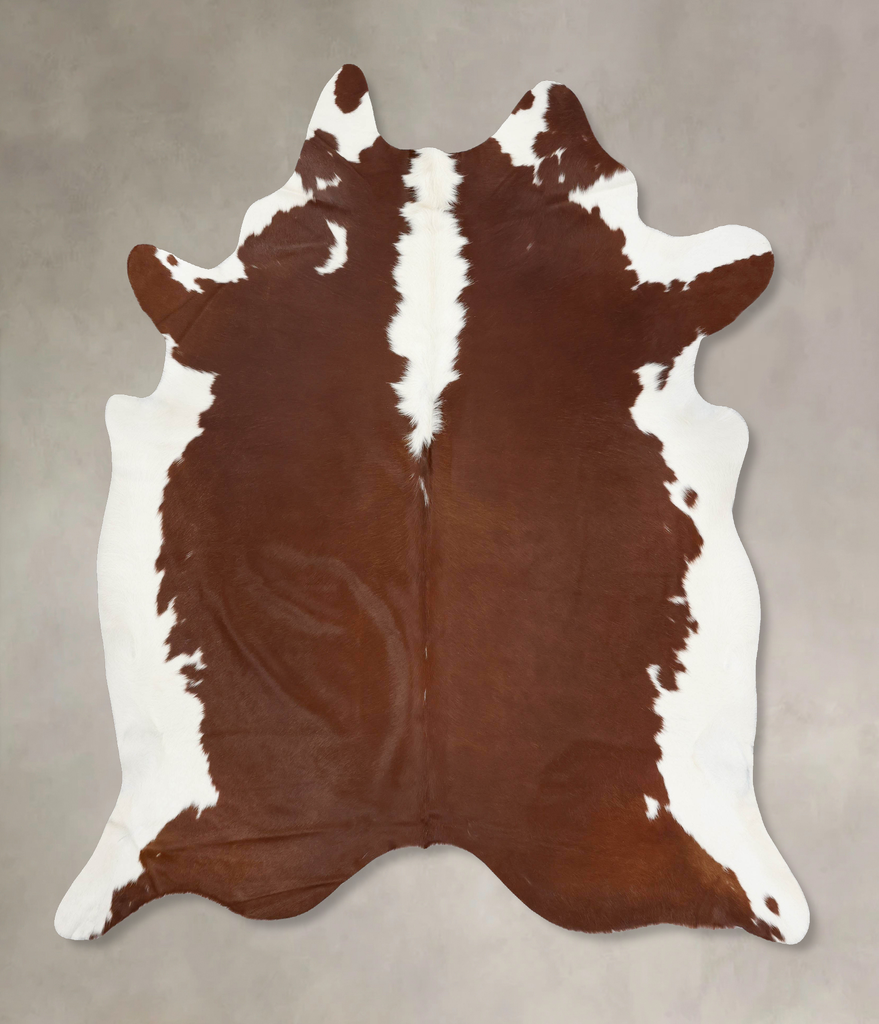 Hereford XX-Large Brazilian Cowhide Rug 8'2"H x 7'6"W #B13600 by Hudson Hides