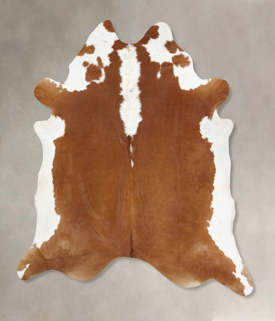 Hereford XX-Large Brazilian Cowhide Rug 8'9"H x 7'8"W #B13601 by Hudson Hides