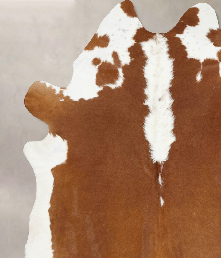Hereford XX-Large Brazilian Cowhide Rug 8'9"H x 7'8"W #B13601 by Hudson Hides