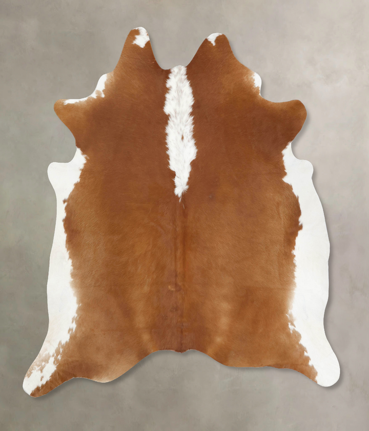 Hereford XX-Large Brazilian Cowhide Rug 8'1"H x 7'4"W #B13602 by Hudson Hides
